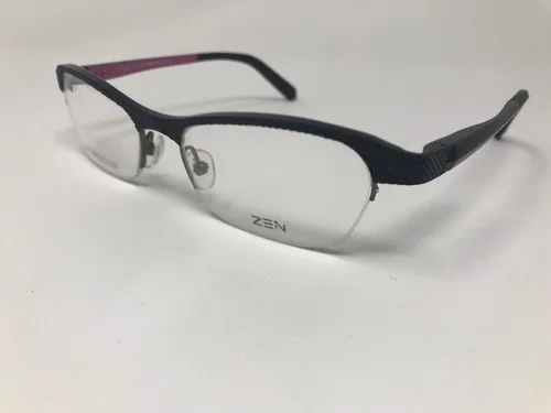 ZEN Barcelona Eyeglasses Halfrimless Mod.349 52-18mm Matte Black/Pink AX19