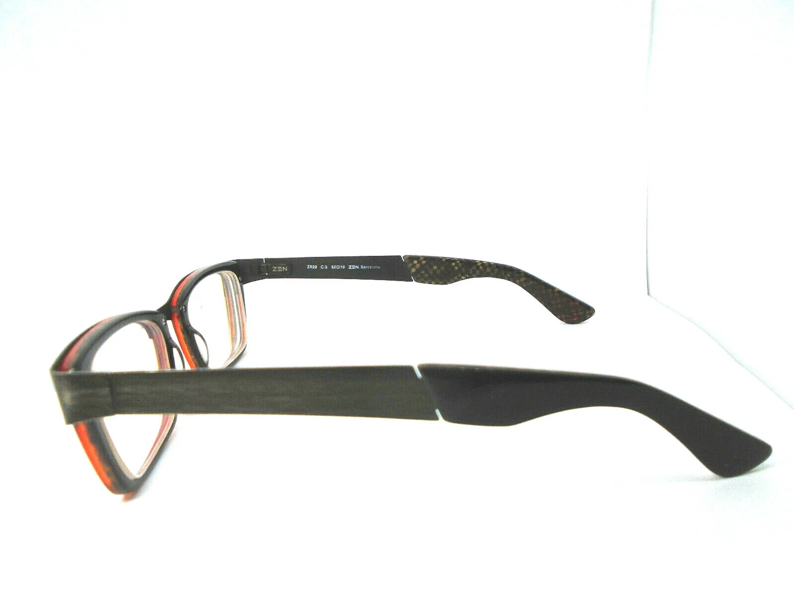 Zen Barcelona ZR29 C.3 52-19-145 Eyeglasses Rectangular Frames Made in Spain 3