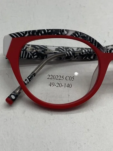 ZEN Gorosabel Red Black White Eyewear Glasses Frames Clear Lens 220225 C05 2