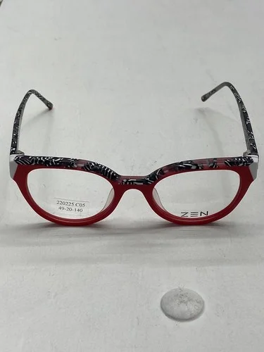 ZEN Gorosabel Red Black White Eyewear Glasses Frames Clear Lens 220225 C05 4