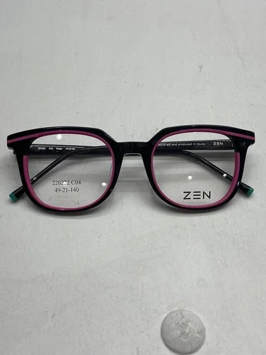 ZEN Roser Black Purple Eyewear Glasses Frames Clear Lens 220222 C04