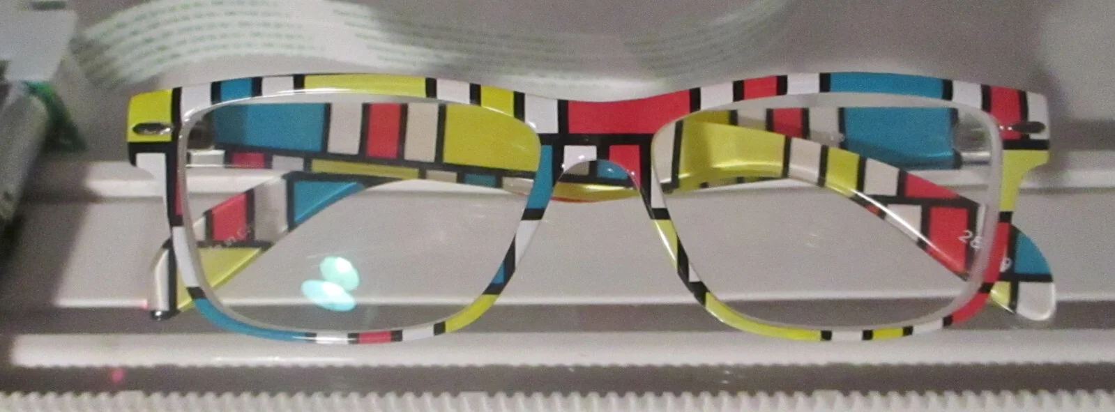 Zenni 282539 Eyeglasses Frame Funky Colored Rectangles