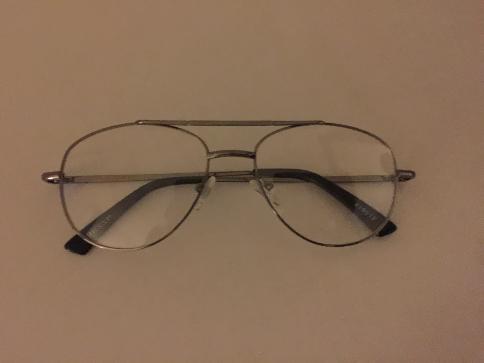 Zenni Aviator 419012 Eyeglasses Matte Silver Frames clear lenses 2