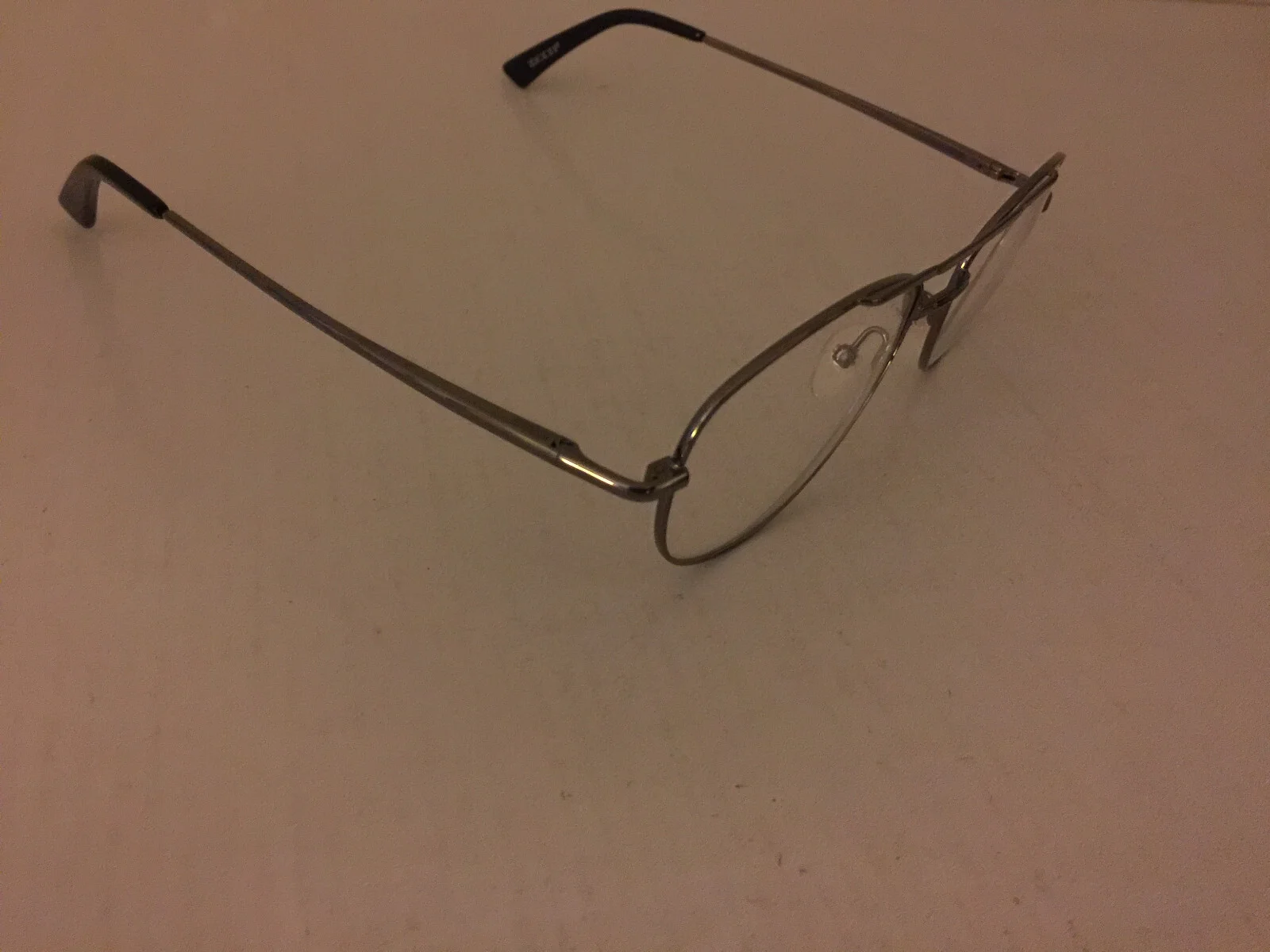 Zenni Aviator 419012 Eyeglasses Matte Silver Frames clear lenses 4