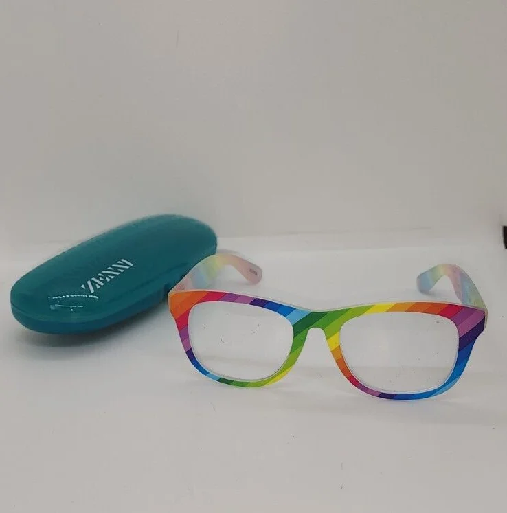 Zenni Castro EyeGlasses Frames & Case ONLY - 2024029 - Rainbow - NEED LENSES