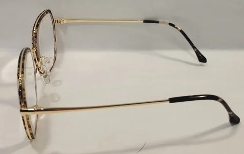 Zenni eyeglass frames 7828725 in gold with demo lens 2