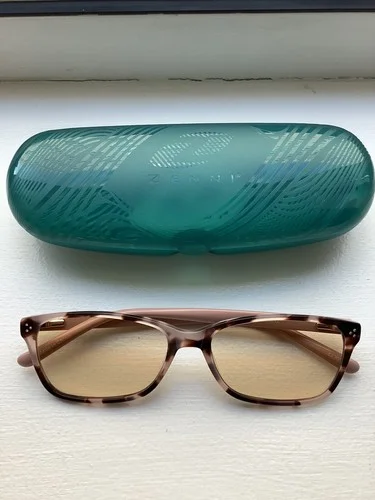 Zenni eyeglasses with case #4420319 Blush Tortoise