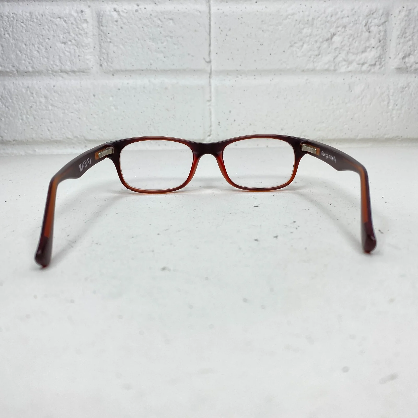 Zenni Eyeglasses Frames women Keegan Kelly Brown Square Full Rim 18216 3