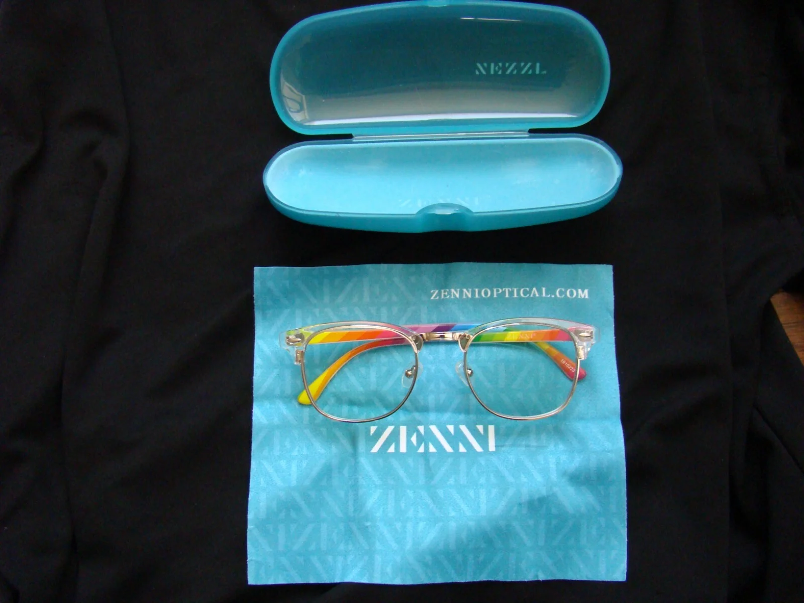 Zenni Optical 1910223 Eyeglasses with Case Prescription Unkown NEW LE Pride