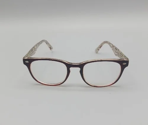 Zenni•eyeglasses retro frame with prescription lens• clear 3
