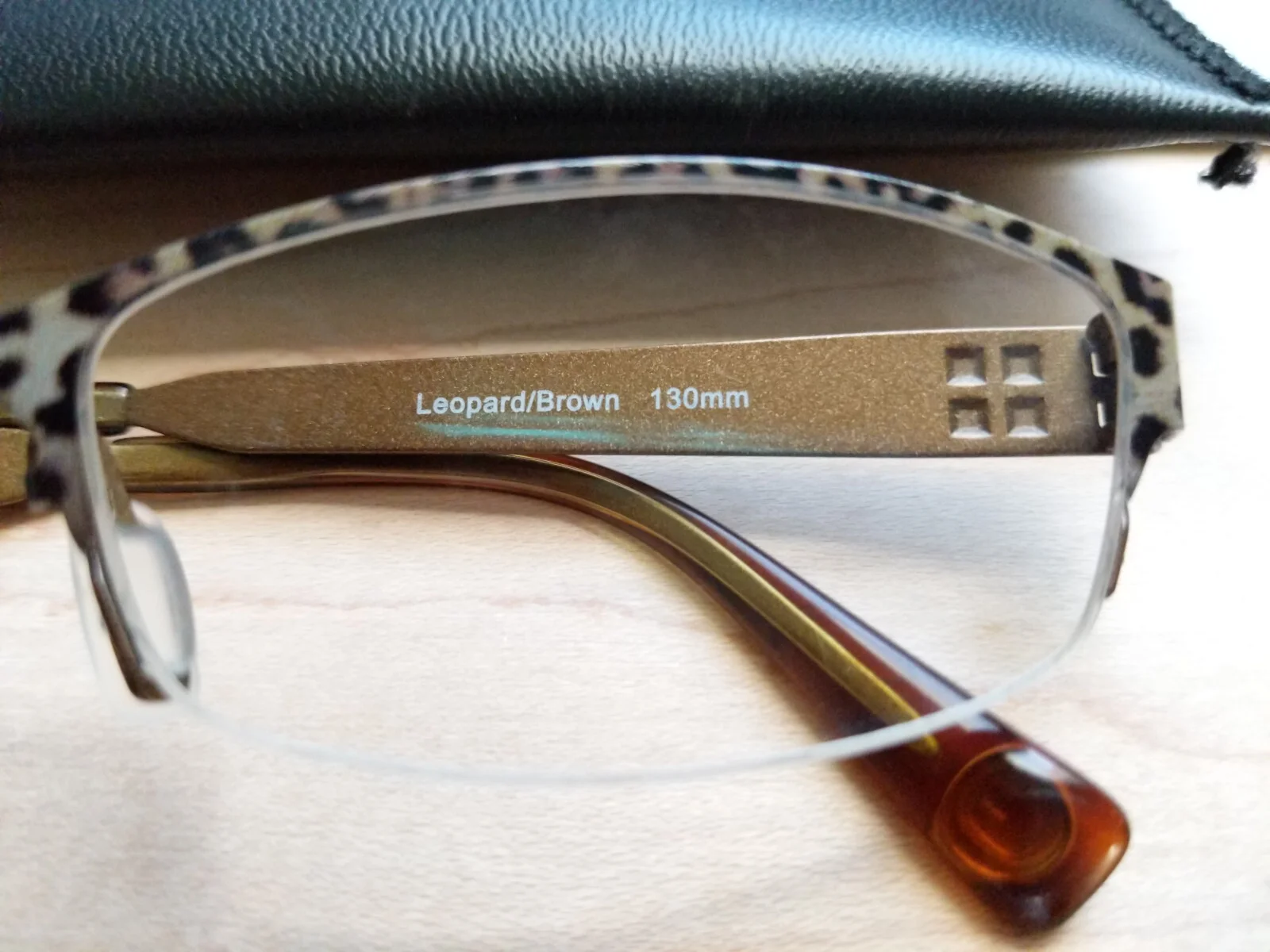 Zero g Titanium Fresh Meadows 52mm Width 17mm Bridge Leapard/Brown 130mm 3