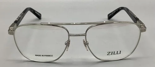 Zilli Designer Collection NEW Men’s Platinum Eyeglass Frames France ZI-60022-C07