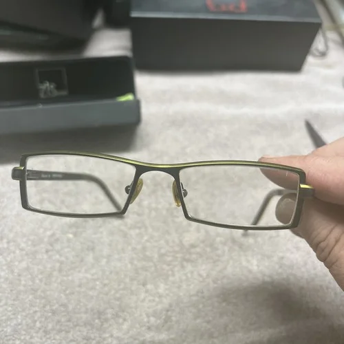 Zis.One Eyeglass Frame Metallic Green Bronze 1030 49 16 135 Made In France