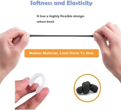 Zotech 12 Pairs Silicone Anti-Slip Eyeglasses Retainers (Black) 4